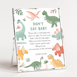 Dinosaur Don't Say Baby Sign