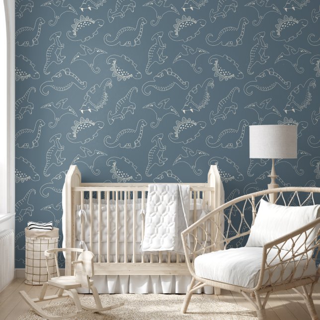 Dinosaur Doodle Sketch Wallpaper (Kids)