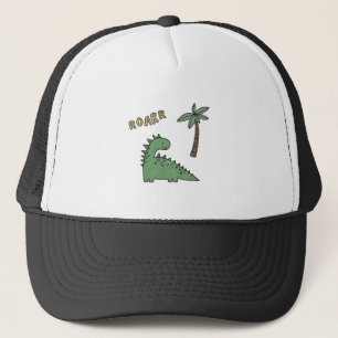 Dinosaur drawing trucker hat