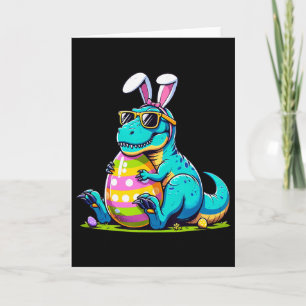 Dinosaur Easter Bunny Egg Happy Eastrawr T Rex Kid Card