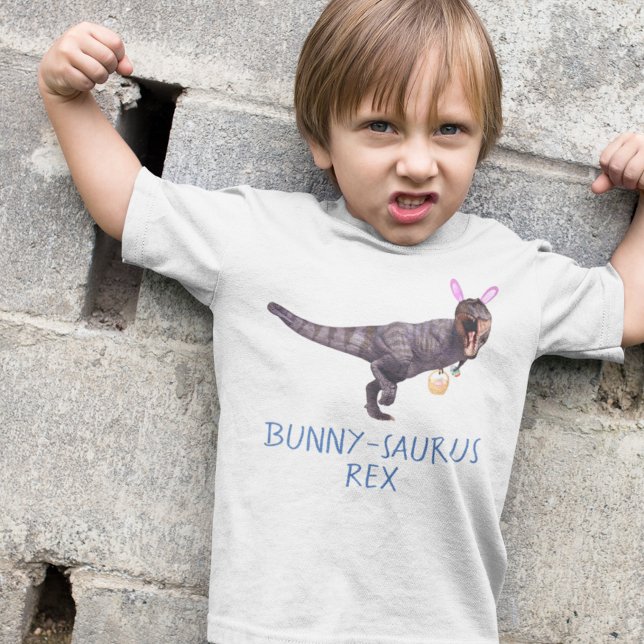 Dinosaur Easter Bunny T-Rex Tyrannosaurus  Funny T-Shirt (Creator Uploaded)