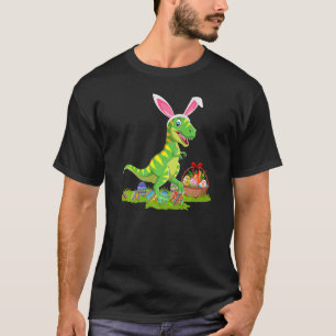 Dinosaur Easter Egg Hunting Bunny Dinosaur Easter  T-Shirt