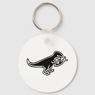 Dinosaur Eating Jesus Fish Key Ring