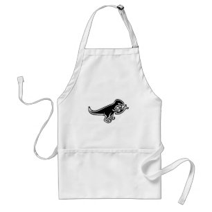 Dinosaur Eating Jesus Fish Standard Apron