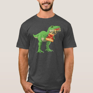 Dinosaur Eating Pizza Pizzasaurus Tre Food Lovers T-Shirt