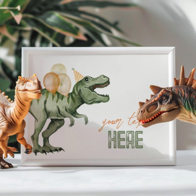 Dinosaur Editable Sign Card (Creator Uploaded)