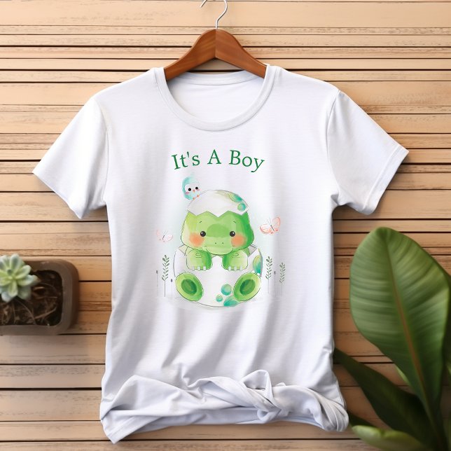 Dinosaur Egg Cute It's A Boy Mummy To Be T-Shirt (Creator Uploaded)