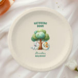 Dinosaur Egg Cute Watercolor Baby Shower Paper Plate<br><div class="desc">Serve up a roarsome spread with our Dinosaur Egg Cute Watercolor Baby Shower Paper Plates! Featuring a charming watercolor design of a dinosaur egg about to hatch, these plates add a playful, pastel touch to your baby shower table setting. Perfect for a celebration full of fun and adventure, these plates...</div>