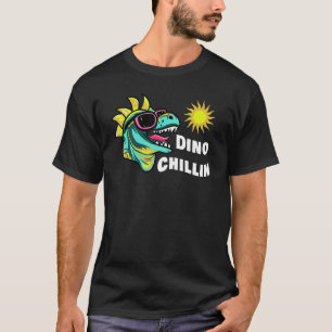 Dinosaur Enjoying The Sunshine In Sunglasses Fun R T-Shirt