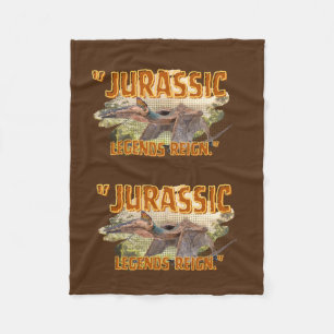 DINOSAUR ERA CARTOON QUOTE FLEECE BLANKET