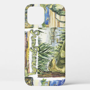 Dinosaur Era: Watercolor Landscape Illustration iPhone 12 Case