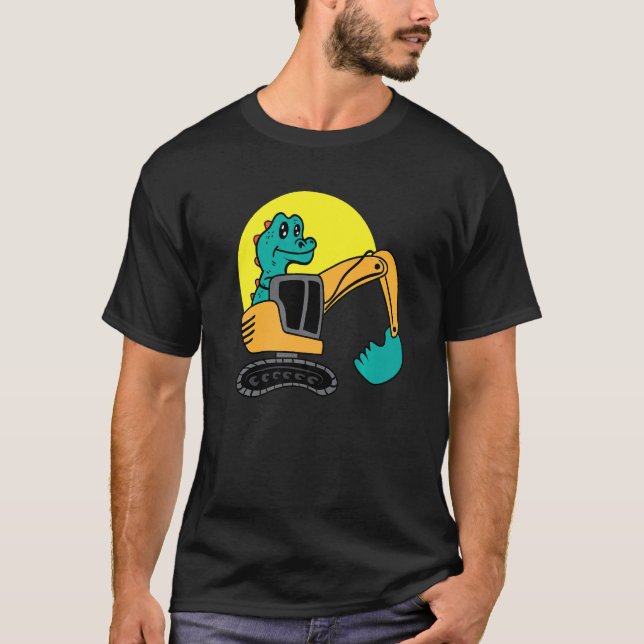 Dinosaur Excavator Toy Collector T-Shirt (Front)