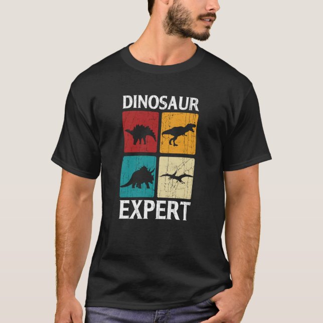 Dinosaur Expert Rex Dino Tyrannosaurus Rex T-Shirt (Front)