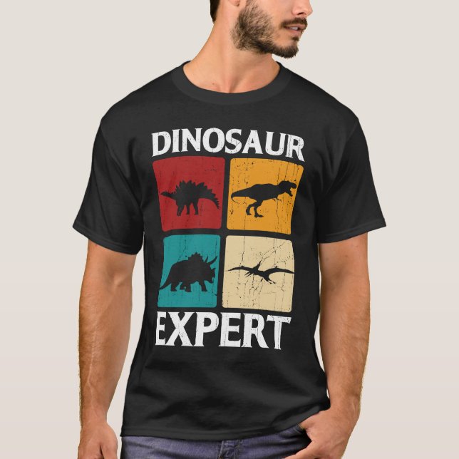Dinosaur Expert Rex Dino Tyrannosaurus Rex T-Shirt (Front)