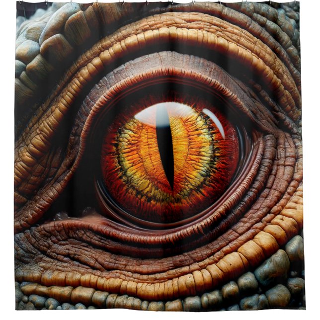 Dinosaur Eye Shower Curtain (Front)