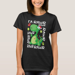 Dinosaur Fa Ra Ra Ra Rawr Rex  Christmas Xmas Paja T-Shirt