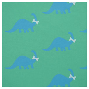 Dinosaur Fabric l Cute Blue Green Pattern