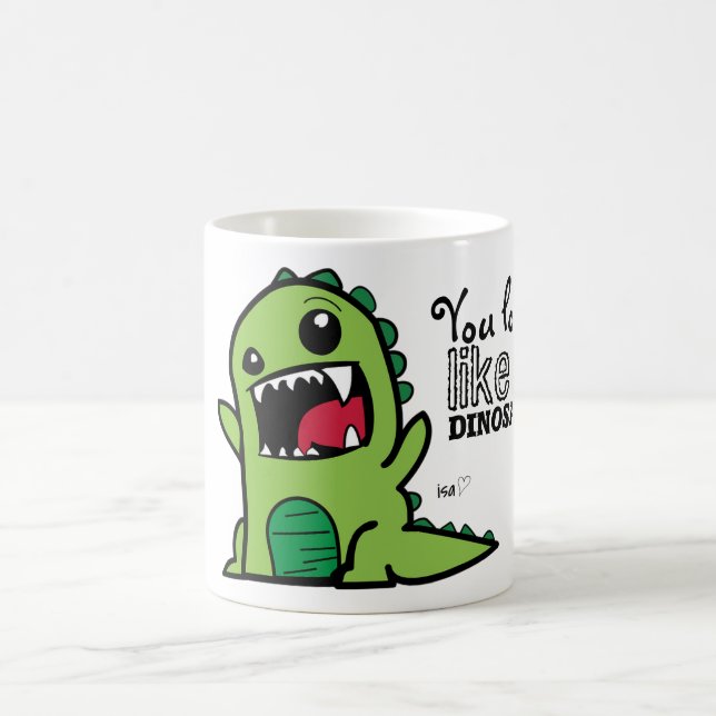 Dinosaur Face Coffee Mug (Center)