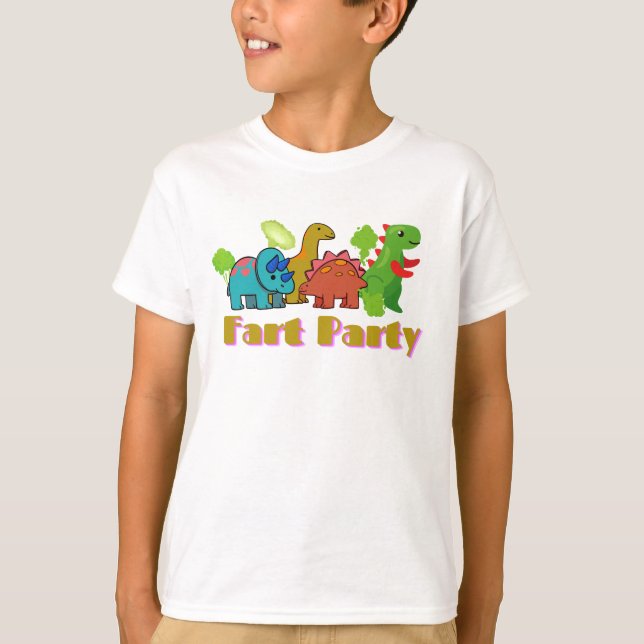 Dinosaur Fart Party T-Shirt (Front)