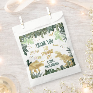 Dinosaur Favour Thank You Stomping By Bag