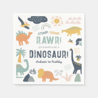 Dinosaur First Birthday Stomp Chomp Roar