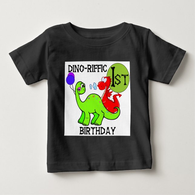 Dinosaur First Birthday Tshirts and Gifts (Front)