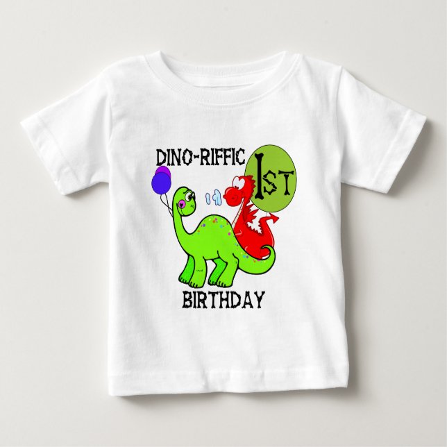 Dinosaur First Birthday Tshirts and Gifts (Front)