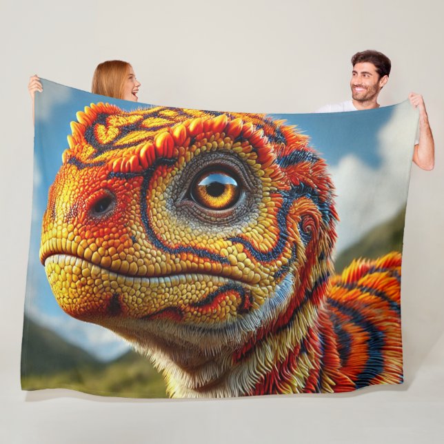 Dinosaur Fleece Blanket (In Situ)
