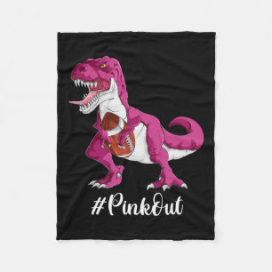 Dinosaur Football Boys  Fleece Blanket