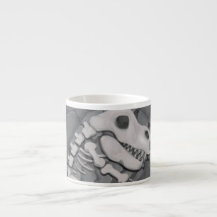 Dinosaur Fossil Cartoon Espresso Cup