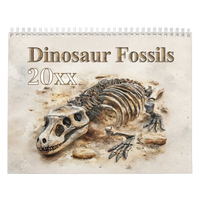 Dinosaur Fossils – Prehistoric Fossil Calendar (Cover)