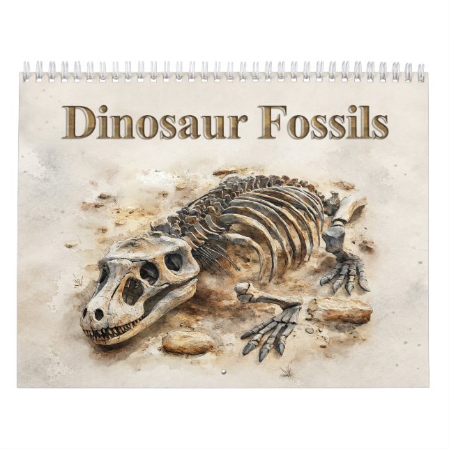 Dinosaur Fossils – Prehistoric Fossil Calendar (Cover)