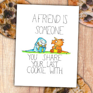 DINOSAUR FRIENDS 2 postcard by Nicole Janes