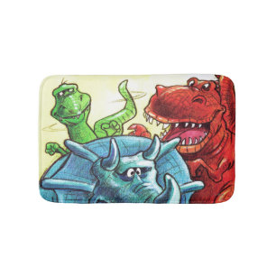 Dinosaur Friends Bath Mat
