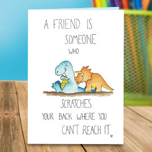 DINOSAUR FRIENDS greeting card by Nicole Janes