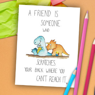 DINOSAUR FRIENDS postcard by Nicole Janes