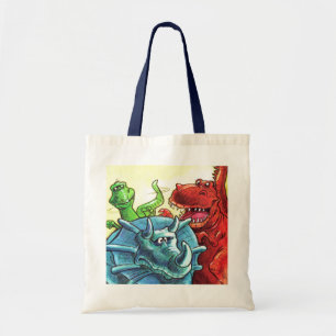 Dinosaur Friends Tote Bag