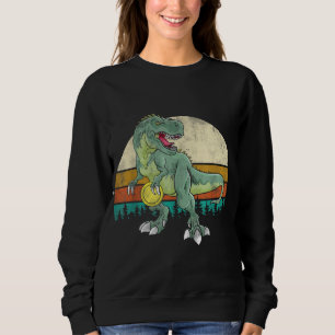 Dinosaur Frolf Player Gift T Rex Golfer Dino Retro Sweatshirt