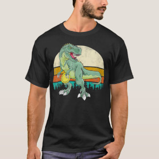 Dinosaur Frolf Player Gift T Rex Golfer Dino T-Shirt