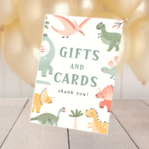 Dinosaur Gifts Cards Sign