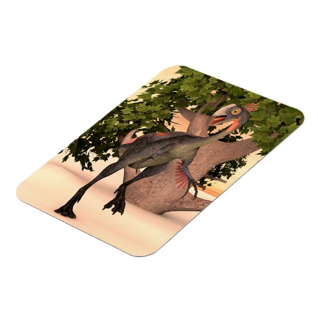 Dinosaur Gigantoraptor Magnet (Left Side)