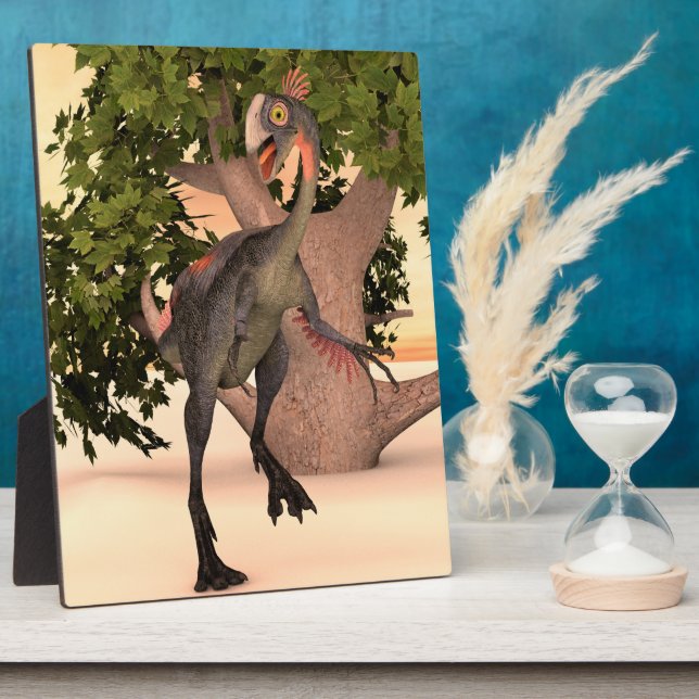 Dinosaur Gigantoraptor Plaque (Side)