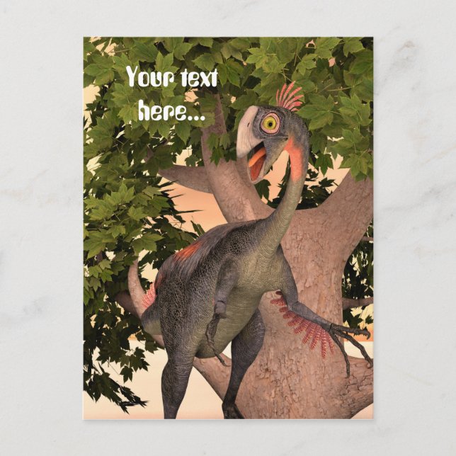 Dinosaur Gigantoraptor Postcard (Front)