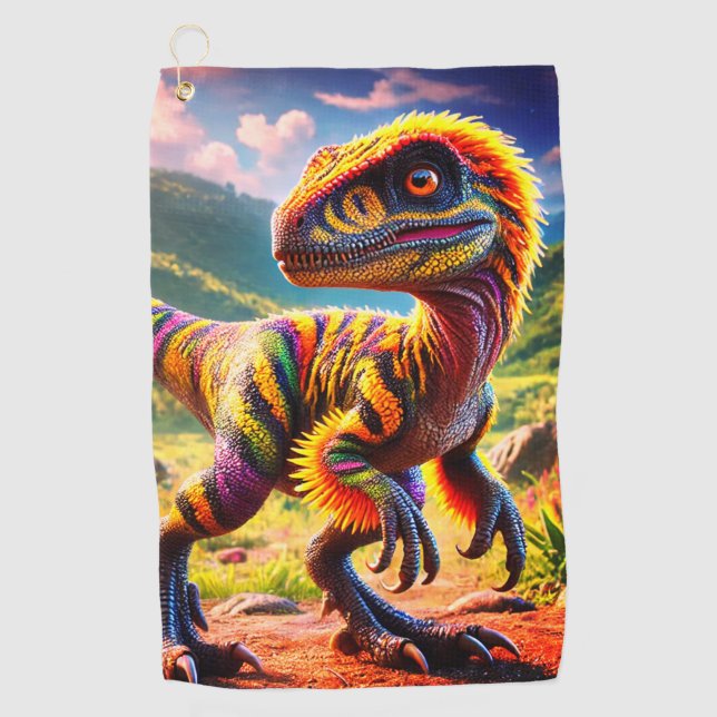 Dinosaur Golf Towel (Front)