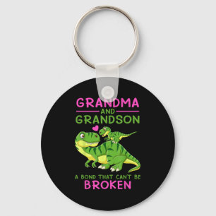Dinosaur Grandma And Grandson A Bond That Can't Be Key Ring