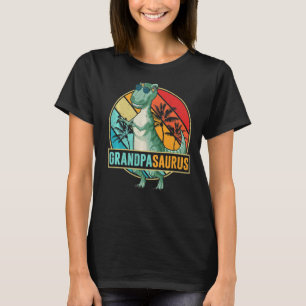 Dinosaur Grandpa Saurus Family Matching Grandpasau T-Shirt