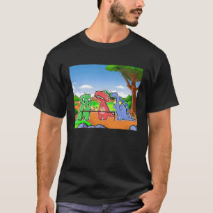 Dinosaur Handbell Practice In The Triassic Period T-Shirt