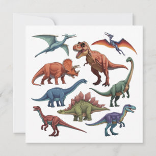 Dinosaur holiday card