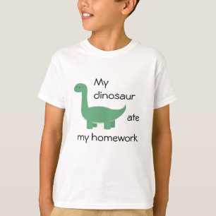 Dinosaur Homework Shirt
