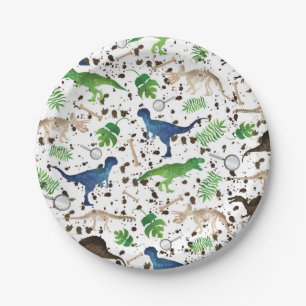 Dinosaur Hunt! Dinosaurs on Safari Boys Kids Paper Plate